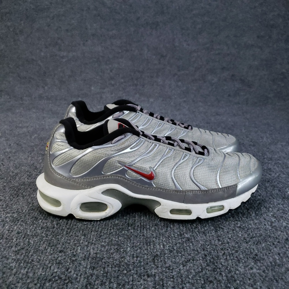 Nike Air Max Plus QS Shoes Mens Size‎ 8.5 Silver Bullet Sneakers 903827-001